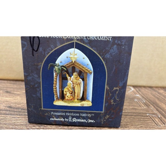 FONTANINI HEIRLOOM NATIVITY SCENE TOUR EXCLUSIVE ORNAMENT 65174 NEW - Picture 2 of 6